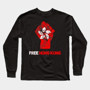 free hong kong political apparel pro Long Sleeve T-Shirt